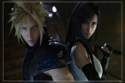 Cloud Strife Tifa Lockhfinal Fantasy Vii Final Fantasy Vii Remake I Matte Finish Poster Paper Print