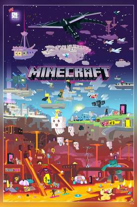 Minecraft-Gaming Matte Finish Poster Paper Print