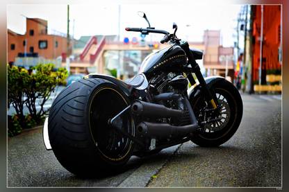Harley Davidson Bike Matte Finish Poster Paper Print