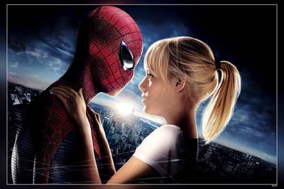 Amazing Spider Man Emma Stone Spiderman Movie Matte Finish Poster Paper Print