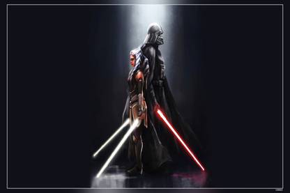 Star Wars Rebels Ahsoka Tano Darth Vader Matte Finish Poster Paper Print