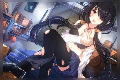 Tokisaki Kurumi Torn Clothes Anime Girls Date A Live Matte Finish Poster Paper Print