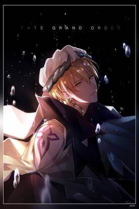 Gilgamesh Fate Grand Order Blonde Anime Boys Matte Finish Poster Paper Print