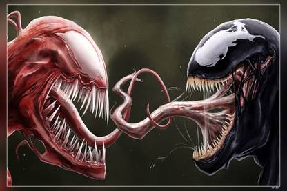 Venom Carnage Tongue Marvel Spider Man Movie Matte Finish Poster Paper Print