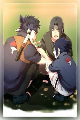 Naruto Uchiha Sasuke Uchiha Itachi Uchiha Shisui Matte Finish Poster Paper Print