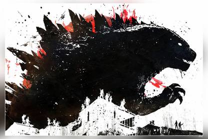Godzilla/Godzilla Vs Kingkong/King Of The Monsters And Godzilla Movie Matte Finish Poster Paper Print