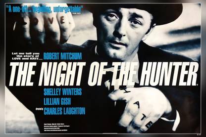 The Night Of The Hunter Film S Robert Mitchum Tattoo Matte Finish Poster Paper Print