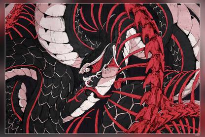Snake Ouroboros Chun Lo Bones Serpent Hd Matte Finish Poster Paper Print