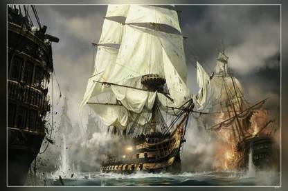 Napoleon Total War S Ship Concept War Sailing Ships Video Game Matte Finish Poster Paper Print