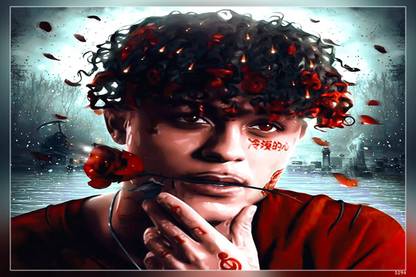 Lil Skies - Red Roses Size Matte Finish Poster Paper Print