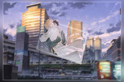 Anime Picture In Picture Anime Boys Ash Lynx Banana Fish Matte Finish Poster Paper Print