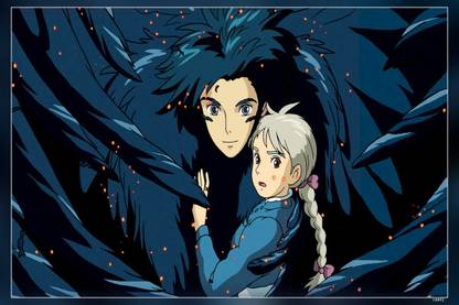Howl Anime Howls Moving Castle Studio Ghibli Sophie Hatter Matte Finish Poster Paper Print