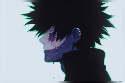 Dabi Profile View Boku No Hero Academia Anime Matte Finish Poster Paper Print