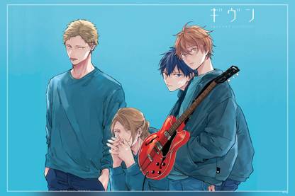 Anime Given Akihiko Kaji Haruki Nakayama Mafuyu Satou Matte Finish Poster Paper Print