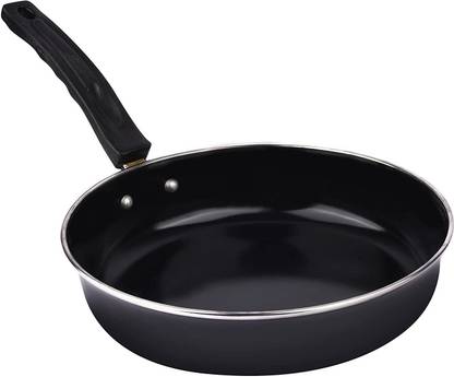 BO World Fry Pan Non Stick Cookware Fry Pan 8 cm diameter with Lid 1 L capacity