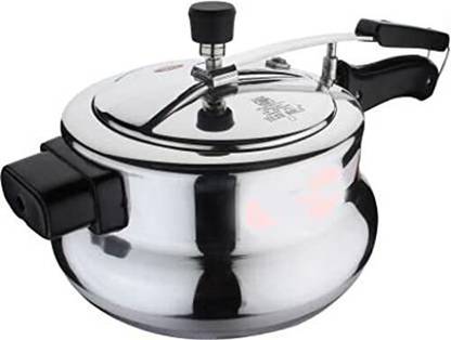 BEST COOK 3 Liter Pressure Cooker with Induction Bottom and inner lid (aluminium) 3 L Inner Lid Induction Bottom Pressure Cooker