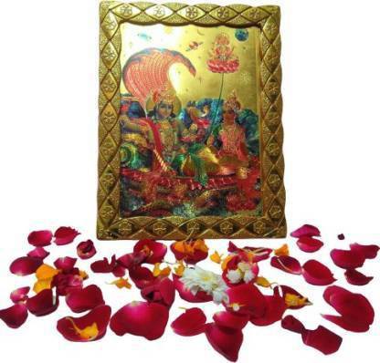ROYALHUB VISHNU LAXMI PHOTO FRAME SIZE 20X15 CM=1 Religious Frame Religious Frame