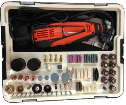 A TO Z TOOLS mini for wood carving cutting & craft Die Grinder Kit Unbreakable Plastic Case Rotary Tool