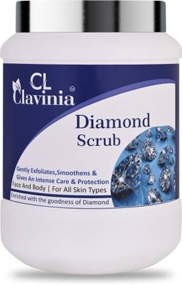 CLAVINIA Diamond Scrub Removes Dead Skin And Blackhead Suitable for all skin types Scrub