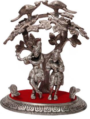 LITTLE JAIPUR Radha Krishna Statue Under Tree Decorative Showpiece  -  23 cm