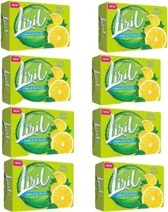 Liril लेमन और टी ट्री ऑयल सोप 125*8 (8 x 125 g)