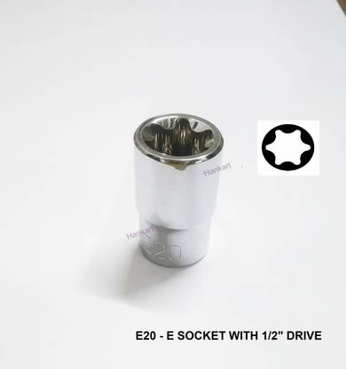 TOM E20 - E Socket 1/2" Drive Socket Set