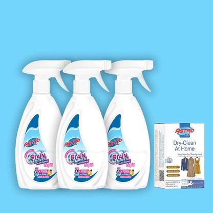 ASTRO PLUS+ Stain Remover With Active Enzymes Liquid|Dry Clean At Home|India's No.110W free Stain Remover