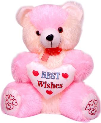 Styler Teddy Bear soft toys Pack Of One (Yellow With Pink color 36 Cm)  - 36 cm