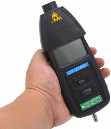 Real Instruments DT-2236C Non Contact Digital Tachometer RPM Rotating Speed Scale Speedometer Non Contact Tachometer