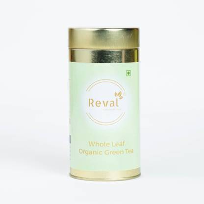 Reval Organic Green Tea Leaves Green Tea Tin