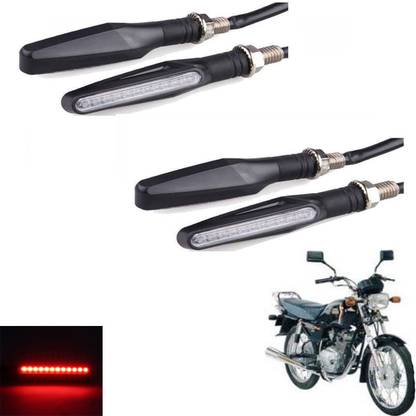 Crokrok Front, Rear LED Indicator Light for Universal For Bike YBX