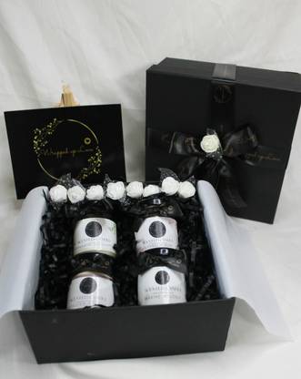 wrapped up love Mini soy wax scented candles gift hamper Candle