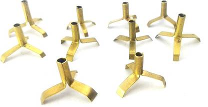 lugade's Brass Lavang also known as Brass (Pack of 10) Table Diya Set