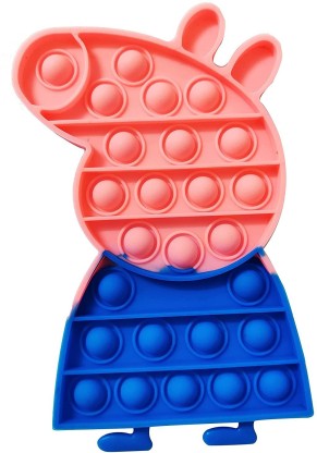 Popit Fidget Toy Push Bubble Sensory Stress Relief Kids Game Peppa pig 