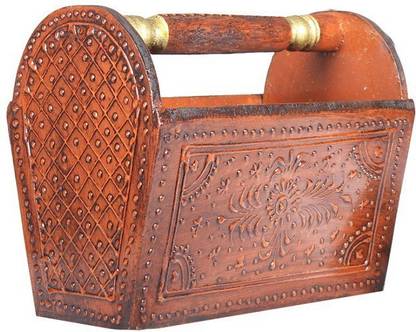 Apkamart Handicraft Magazine Stand - Decorative Paper Holder Rack for Home Decoration and Gifts Table Top Magazine Holder