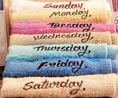 SIMPLEX TEXTILE MILLS Sunday Monday Napkin White, Yellow, Pink, Beige, T Blue, Sky Blue, Peach Cloth Napkins