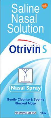 Otrivin S SALINE NASAL SOLUTION 10ML, (PACK OF 3) Manual Nasal Aspirator