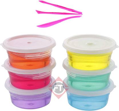 FC Slime Combos with 12 pcs Crystal Slime And Tools Glitter Multicolor Putty Toy