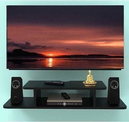 AN Craft Wall TV set up box & wifi stand T.V entertainment unit set up box stand MDF (Medium Density Fiber) Wall Shelf