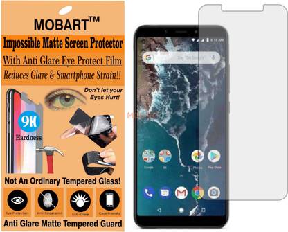 MOBART Tempered Glass Guard for XIAOMI MI A2 (Matte Finish)
