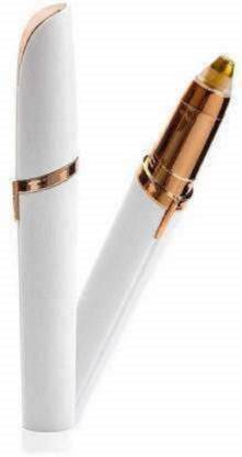 BADSHAH AND KHALIFA Charging Flass -AA -5,Electric Eyebrow Trimmer Facial Hair Remover (White) Trimmer 90 min  Runtime 0 Length Settings