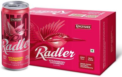 Kingfisher Radler - Strawberry Cranberry - Non-Alcoholic Malt Drink Can
