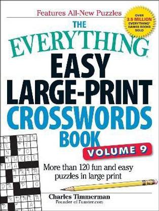 The Everything Easy Large-Print Crosswords Book, Volume 9
