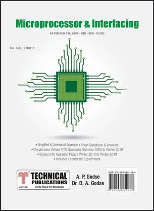 Microprocessor and Interfacing for GTU 18 Course (VI - Comp.- 3160712)