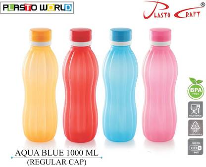 PLASTO CRAFT Aqua Blue 1000 ml Plastic Bottle