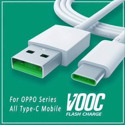 DVJ USB Type C Cable 2 A 1 m VOOC CABLE FOR OPPO A52 / A53 / A53S / A33 / Y33S / A54 / A55 / A74 / A16 / F15