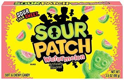 Sour Patch Watermelon Soft & Chewy Candy, 99g Watermelon Sour Candy