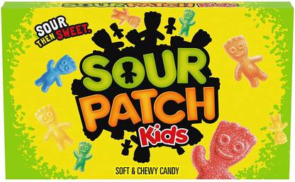 Sour Patch Soft & Chewy Candy For Kids 3.5 Oz Box Original Sour Candy