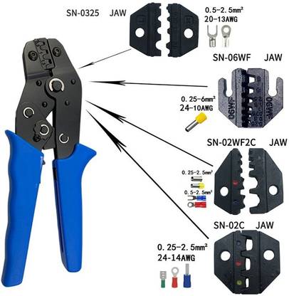 AS TOOL CENTER Crimp Tool – Non-Insulated Terminal RS PRO hand crimping tool Crimp Tool – Non-Insulated Terminal RS PRO hand crimping tool Manual Crimper