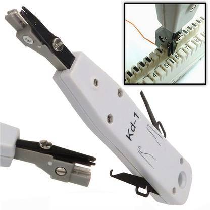 H-its Kabel Krone Punch Down Insertion Tool RJ11 RJ45 Network Telephone Install Wires Easily into a Telephone Socket, Cat5e faceplate Patch Manual Crimper